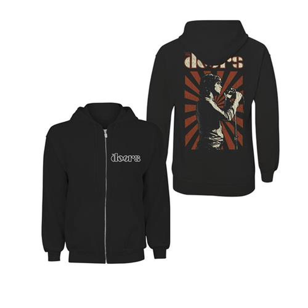The Doors - Lizard King Kapuzenpullover mit Reißverschluss - Schwarz